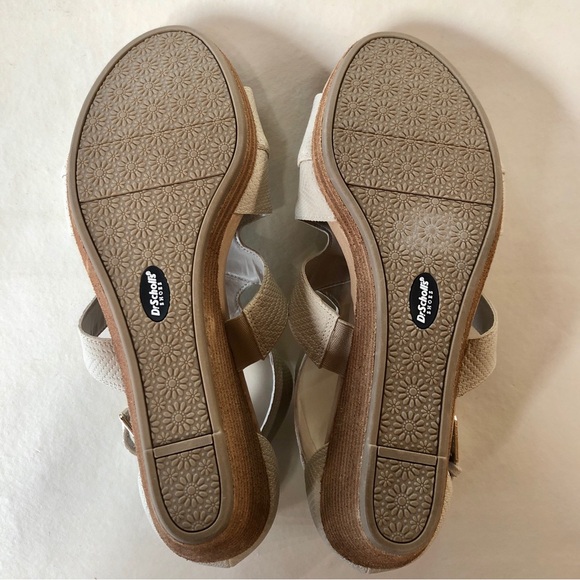 DR. SCHOLL’S Bailey Faux Suede Ankle Wedge Oyster NWOB (11M) - Picture 10 of 16